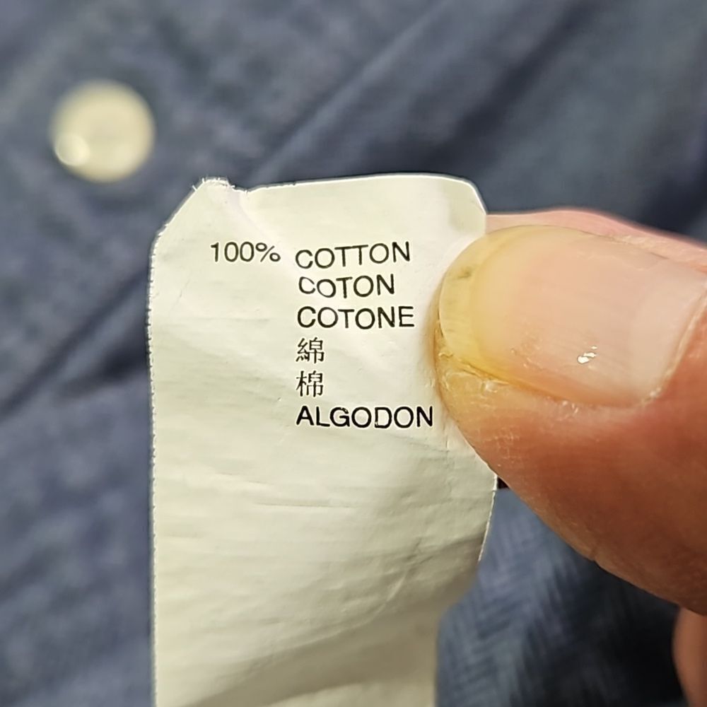 GAP Blue Long Sleeve Button Down Flannel Top - Picture 10 of 10